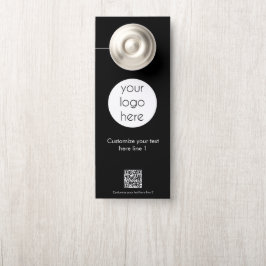 Werbung für QR-Code für Unternehmen Türanhänger