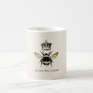 Werbung für Queen Bee Honey Products Kaffeetasse
