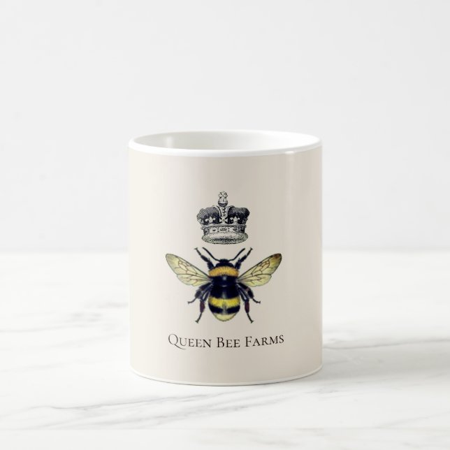 Werbung für Queen Bee Honey Products Kaffeetasse (Mittel)