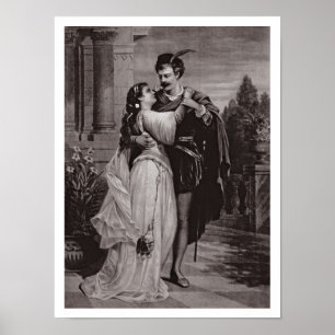 Werbung für "Romeo und Julia", an der Oper Poster