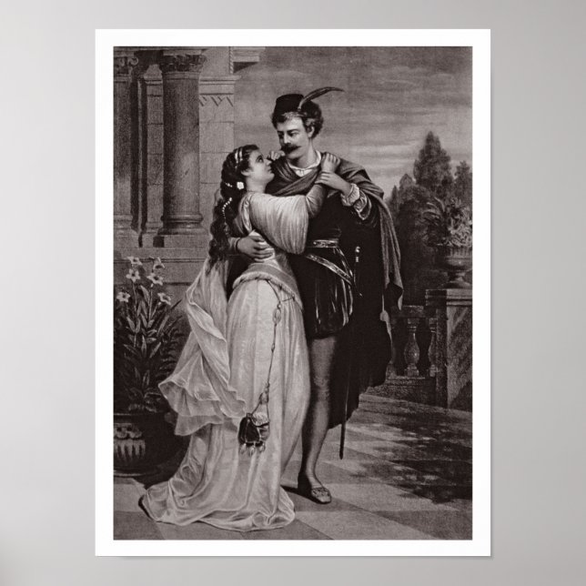 Werbung für "Romeo und Julia", an der Oper Poster (Vorne)