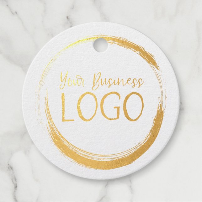 Werbung für Round-Business-Logos Geschenkanhänger (Vorderseite)