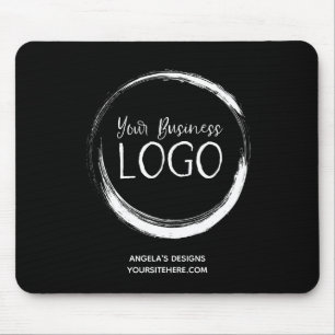 Werbung für Schwarzweiß-Logos Mousepad