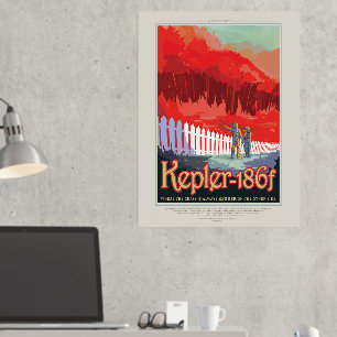Werbung für Science-Fiction-Reisen, Planet Kepler- Foliendrucke