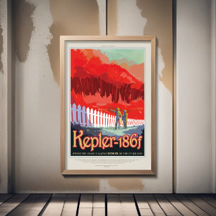 Werbung für Science-Fiction-Reisen, Planet Kepler- Poster