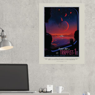 Werbung für Science-Fiction-Reisen, Planet Trapist Foliendrucke