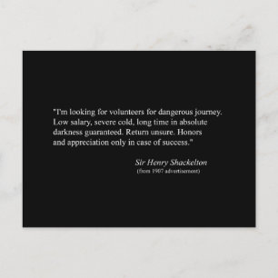 Werbung für Shackelton NIMROD Expedition 1907 Postkarte