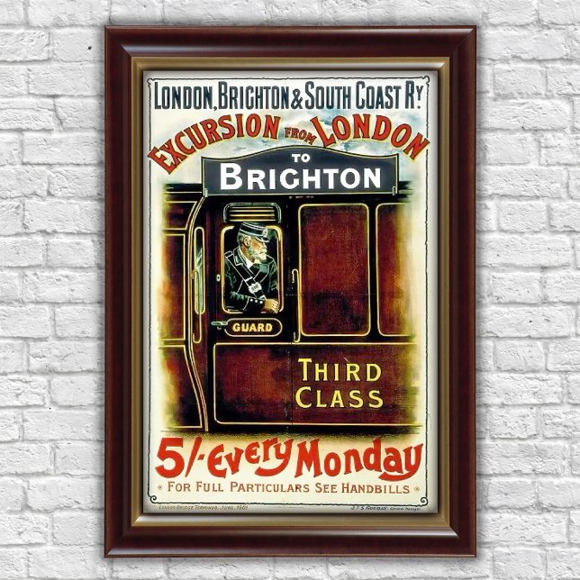 Werbung für Vintage-Bahn-Exkursionen Poster (Von Creator hochgeladen)