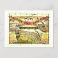 Werbung für Vintage Barbed Wire-Produkte