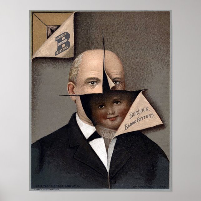 Werbung für Vintage Burdock Blood Bitters Poster (Vorne)