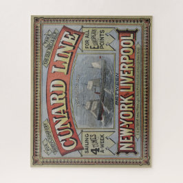 Werbung für Vintage Cunard Line Shipping Company Puzzle