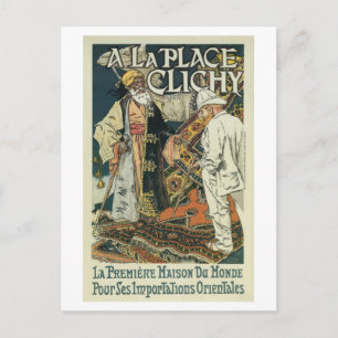 Werbung für Vintage französische Orientalische Imp Postkarte