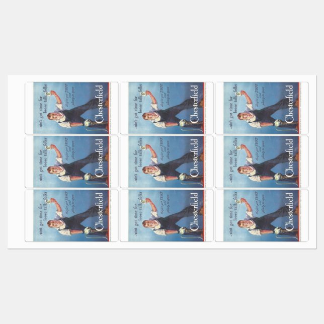 Werbung für Vintage Zigaretten Etiketten (Blatt)