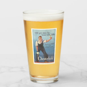 Werbung für Vintage Zigaretten Glas
