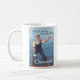 Werbung für Vintage Zigaretten Kaffeetasse