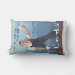 Werbung für Vintage Zigaretten Lendenkissen