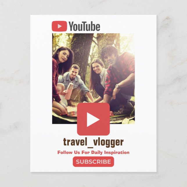 Werbung für Youtube-Kanal Flyer (Vorne)
