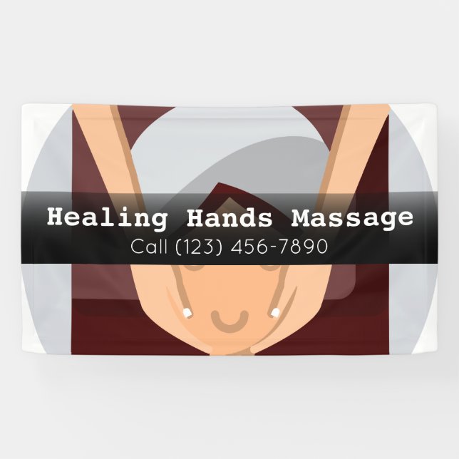 Werbung Massage Therapy Business Banner (Horizontal)