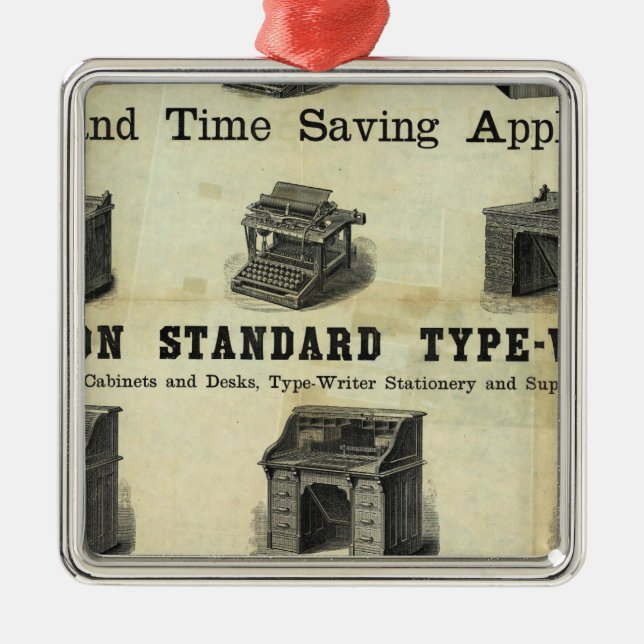 Werbung mit Guide Map Ornament Aus Metall (Vorne)