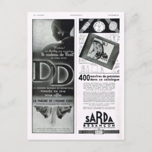 Werbung, Sarda, Besançon Feiertagspostkarte