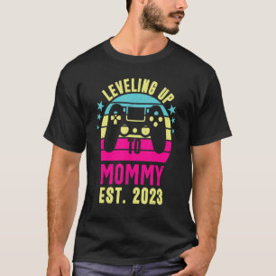 Werde 2023 Mama Vintage Leveling Up To Mommy T-Shirt