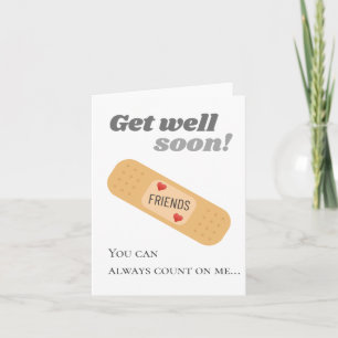 Werde bald wieder gesund Freunde Karte