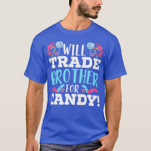 Werde Bruder für Süßigkeiten Süßen Zucker Lutscher T-Shirt