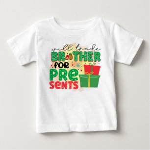 Werde Bruder für Weihnachtsgeschenke tauschen Baby T-shirt