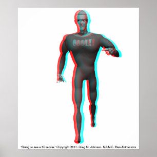 Werde einen 3D-Film sehen! Poster