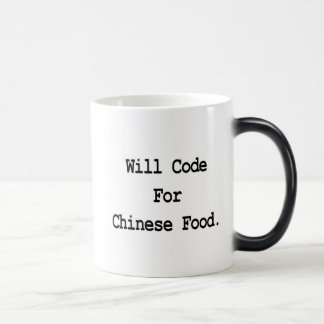 werde für chinesisches Essen programmieren Verwandlungstasse