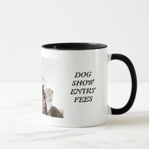 Werde für Hundeausstellungseintrittsgebühren arbei Tasse