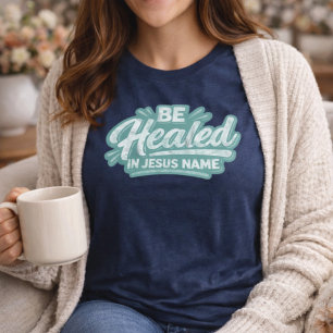 Werde Geheilt Im Namen Jesu Rustikal Retro Christl Tri-Blend Shirt