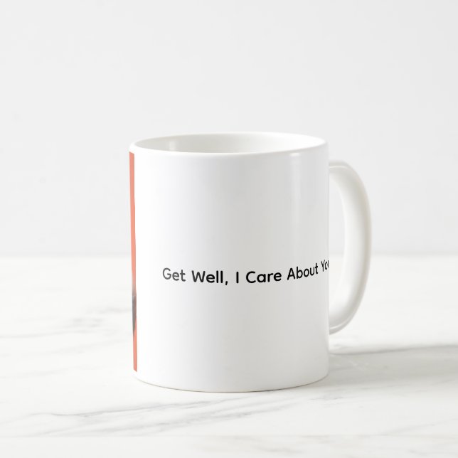 Werde Gesund, ich sorge mich um dich, Katzen-Kaffe Kaffeetasse (VorderseiteRechts)
