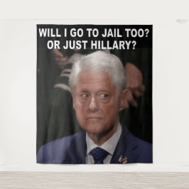 WERDE ICH AUCH ZUM HAUS GEHEN? ODER NUR HILLARY? WANDTEPPICH