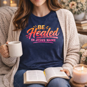 Werde in Jesu Namen geheilt Christlicher Glaube He Tri-Blend Shirt