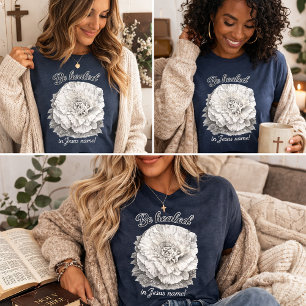 Werde in Jesu Namen geheilt Christliches Vintage-B Tri-Blend Shirt