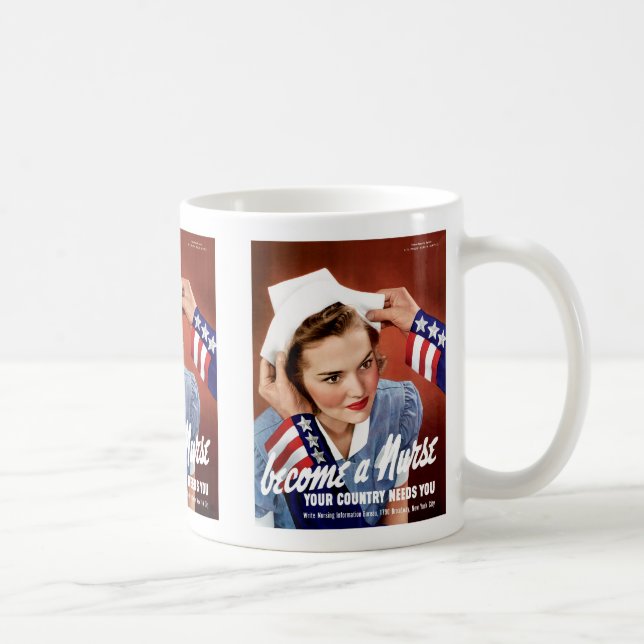 Werde Krankenschwester Kaffeetasse (Rechts)
