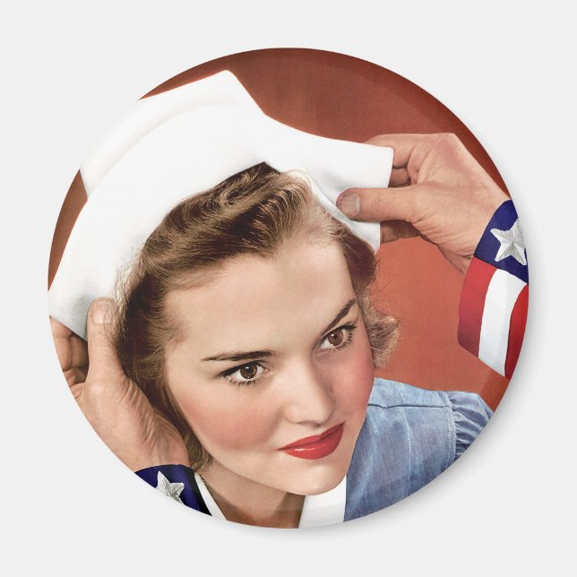 Werde Krankenschwester Magnet (Vorne)