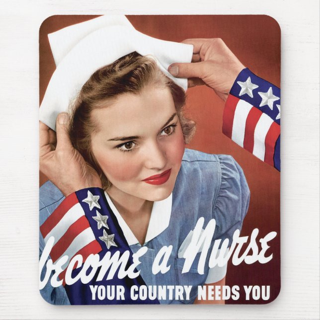 Werde Krankenschwester Mousepad (Vorne)