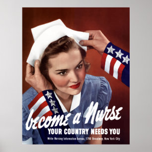 Werde Krankenschwester Poster