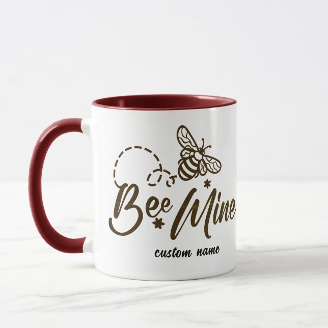 Werde Mein Individueller Becher - Romantisches Nam Tasse (Links)