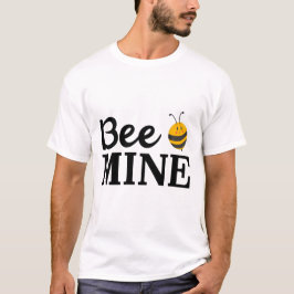 Werde-mein-Valentins-T-Shirt – Süßer Bienen-Wortwi T-Shirt
