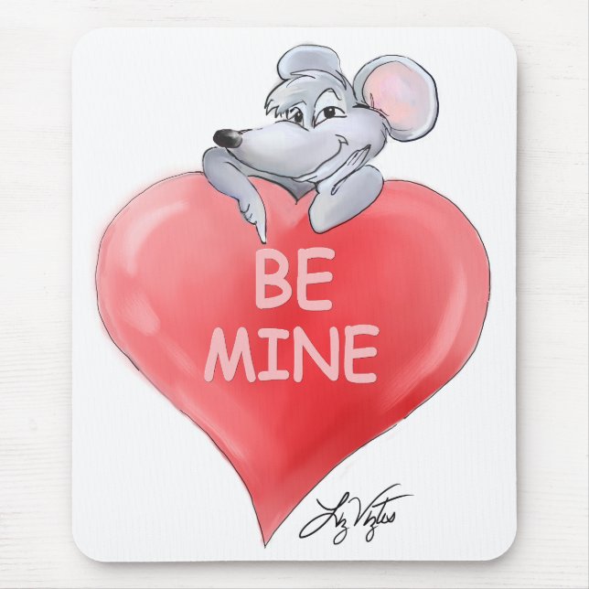 Werde meine Valentine Mousepad (Vorne)