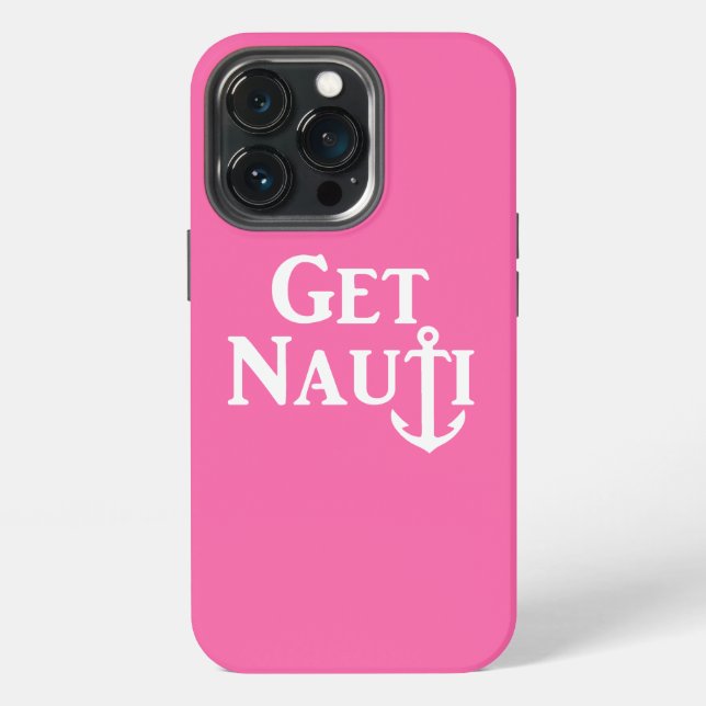 "Werde nautisch"-  Nautisches Case-Mate iPhone Cas Hülle (Hinten)