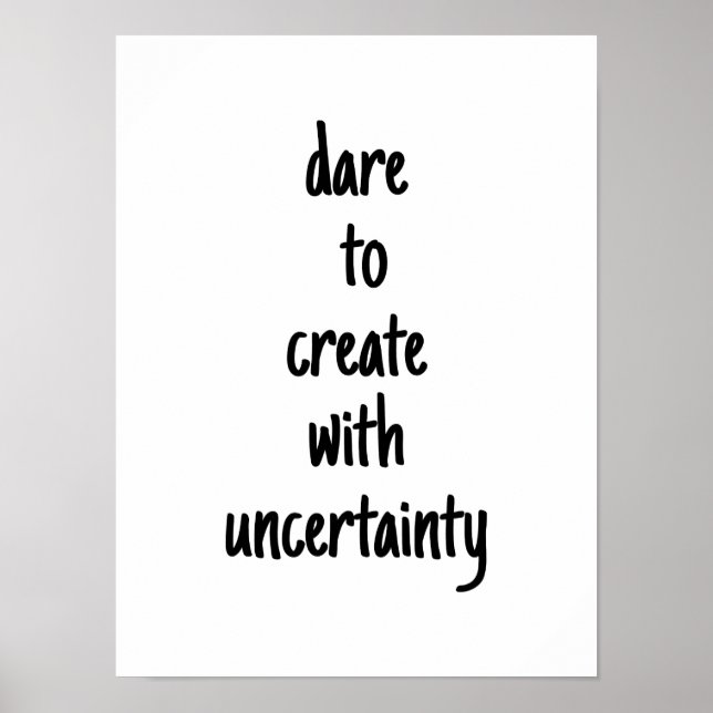 Werde Poster zum Thema 'Erschaffe Mutig' (Vorne)