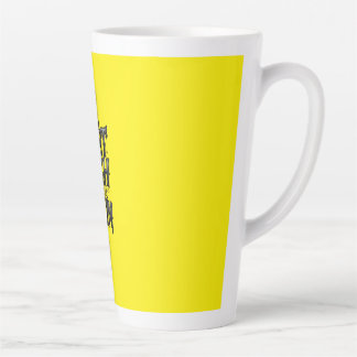 Werde reich oder stirb beim Versuch — Chrome-Typog Milchtasse
