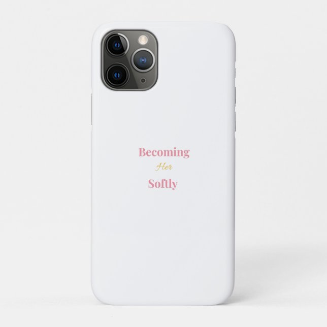 Werde sanft ihr Telefon Case | Minimalistisch Weib (Rückseite)