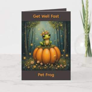 Werde schnell wieder gesund, Frosch Karte