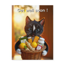 Werde-Schnell-Wieder-Karte | Süßes Katzen-Geschenk