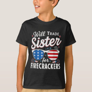 Werde Schwester Für Feuerwerkskörper Tauschen Lust T-Shirt
